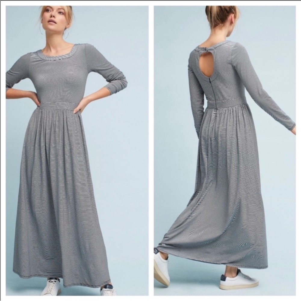 Anthropologie Sunday in Brooklyn Maxi Dress Striped Knit NWT  Small